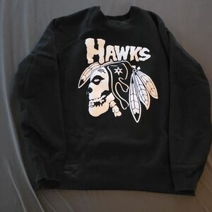 Hawks Black Graphic Crewneck Sweater